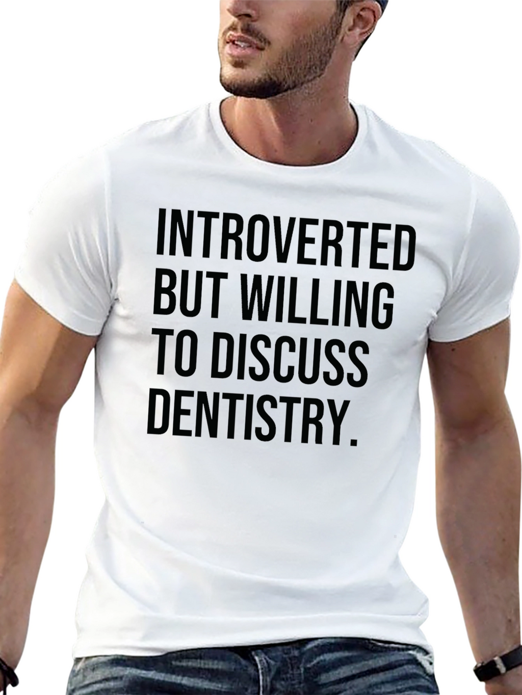 Introverted Dentistry T-Shirt - Black Graphic Tee