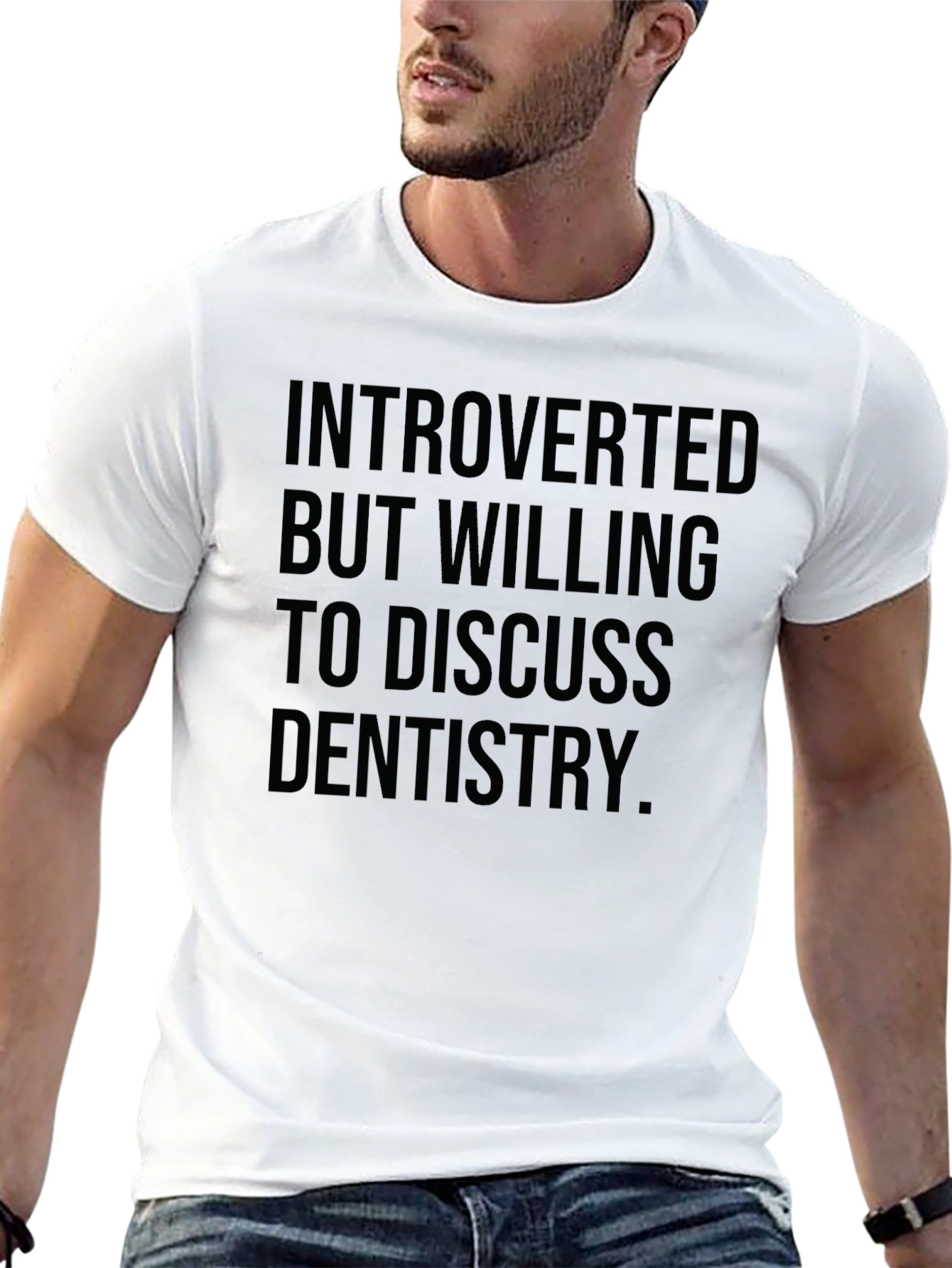 Introverted Dentistry T-Shirt - Black Graphic Tee