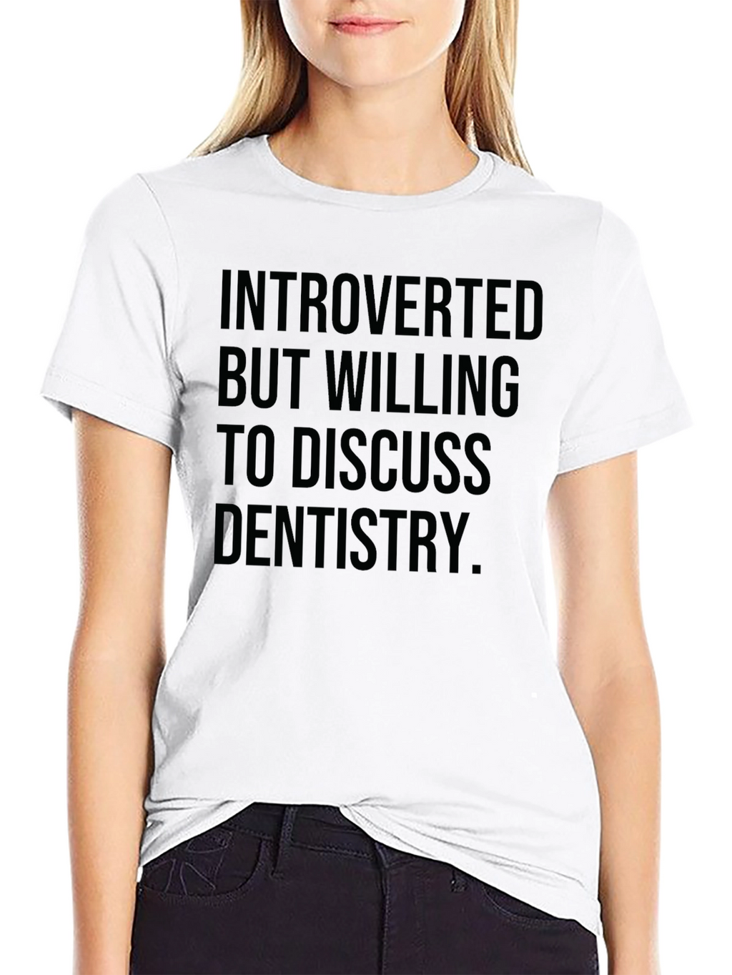 Introverted Dentistry T-Shirt - Black Graphic Tee