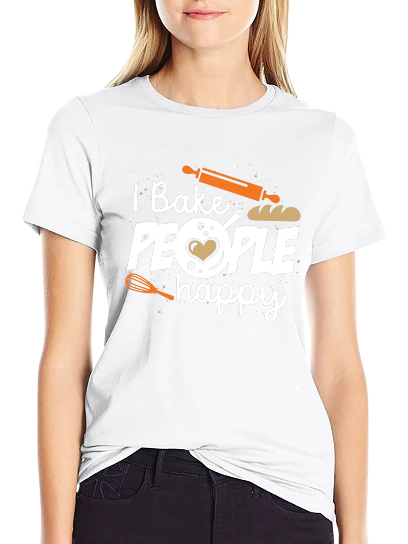 I Bake People Happy Graphic T-Shirt