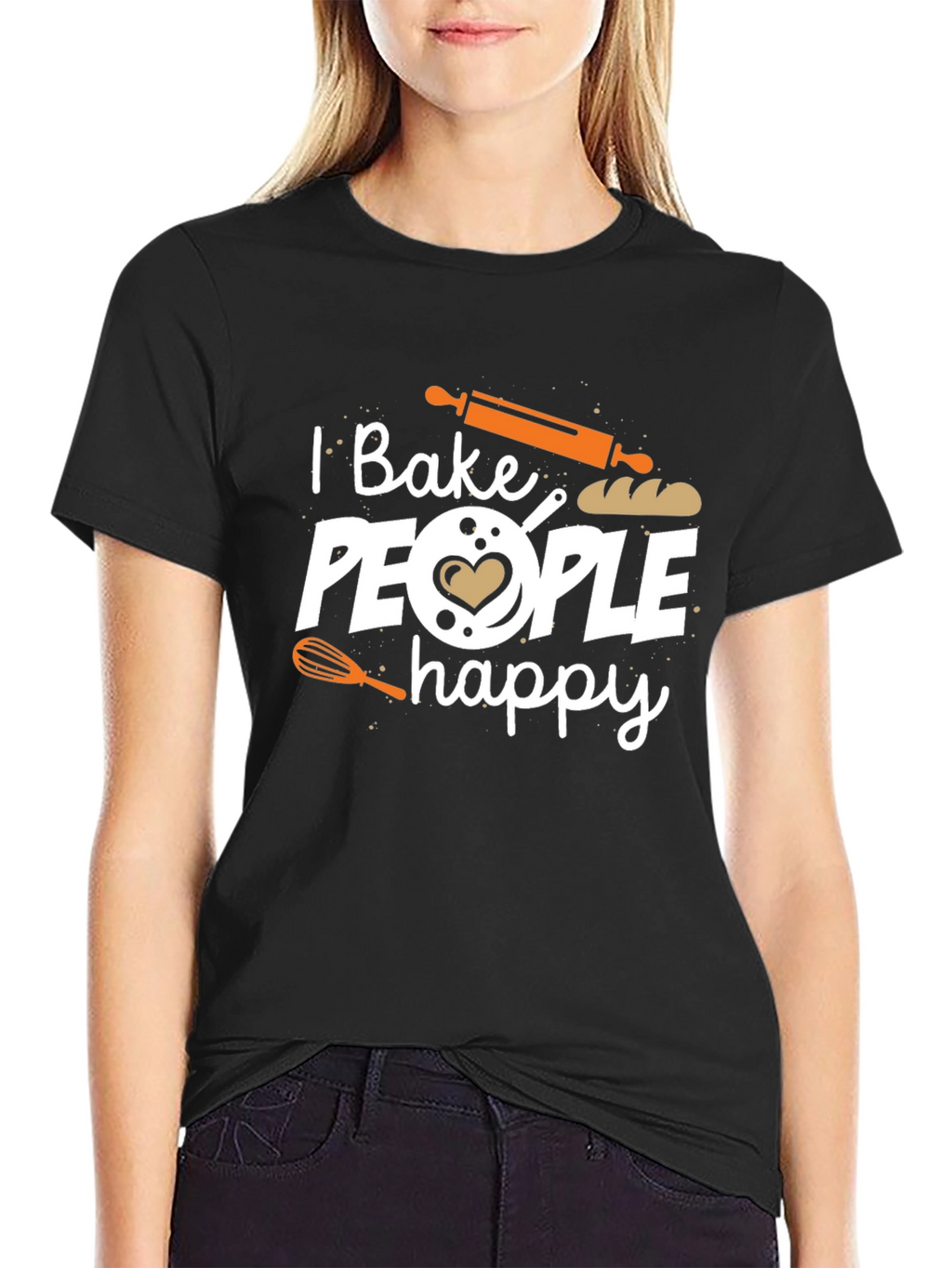 I Bake People Happy Graphic T-Shirt