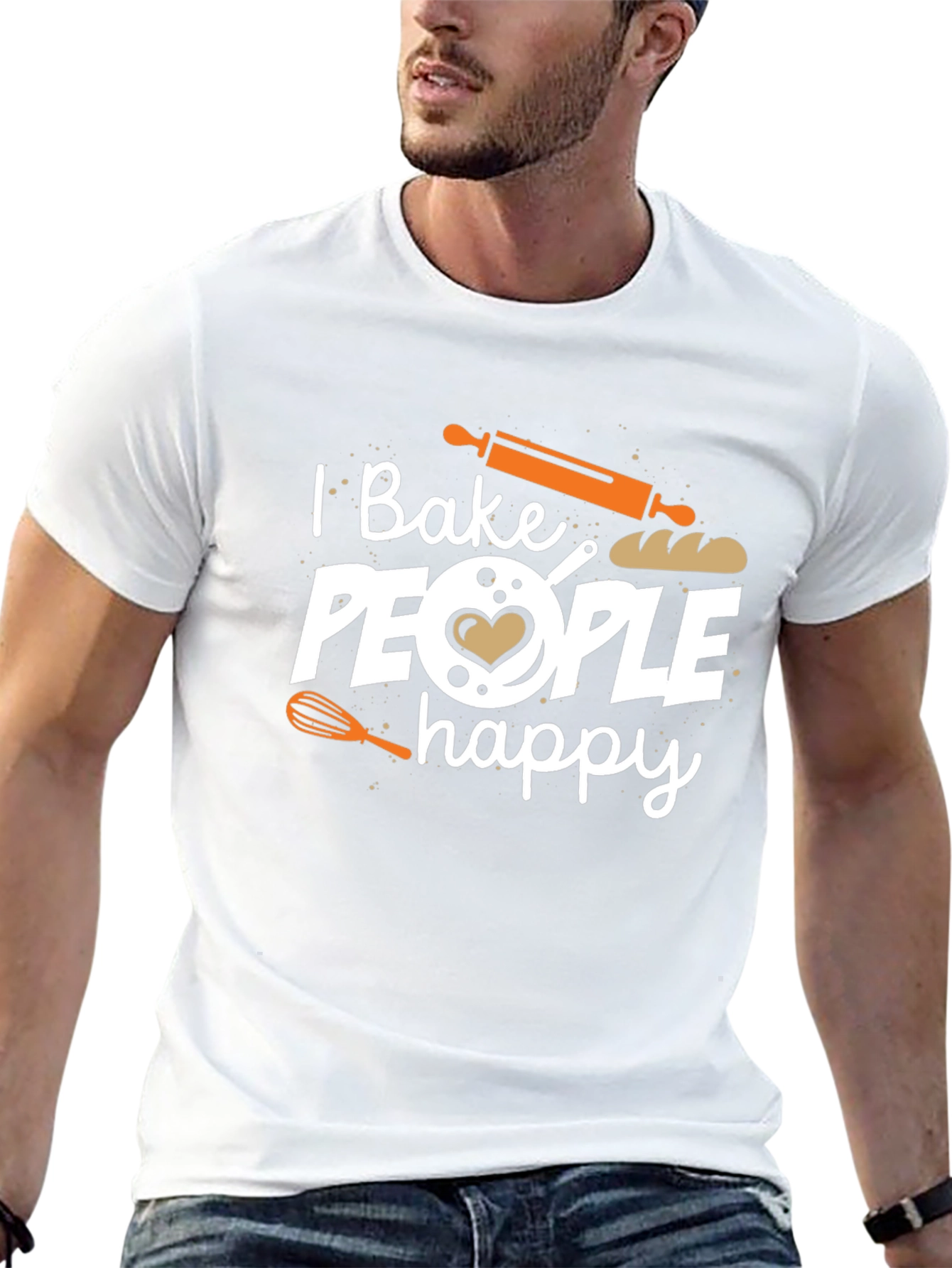 I Bake People Happy Graphic T-Shirt