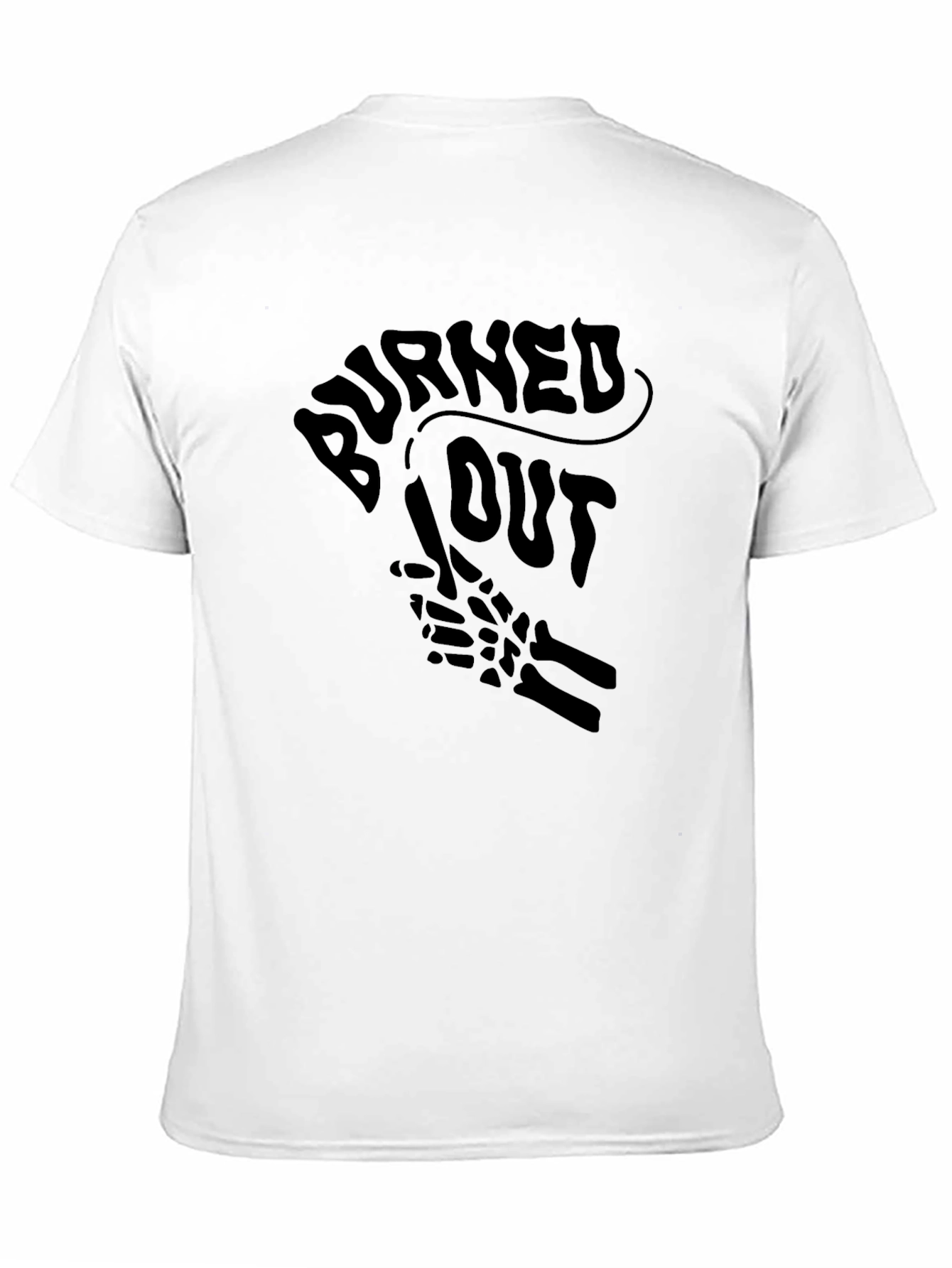 Burned Out Graphic Tee - Black