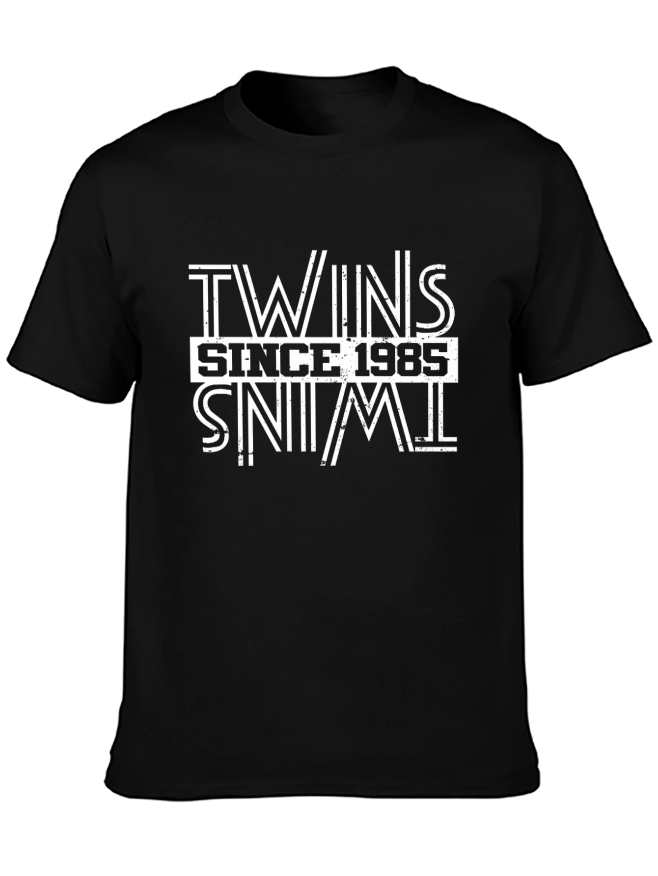 Twins Since 1985 Black T-Shirt