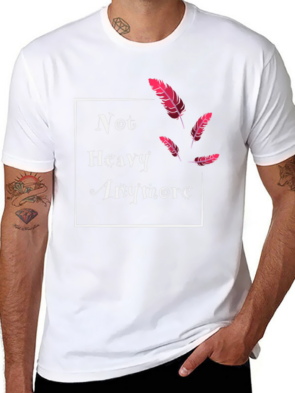 Not Heavy Anymore Feather T-Shirt