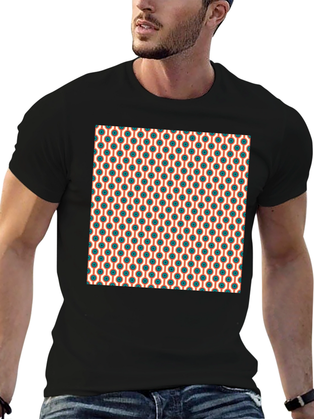 Retro Pattern Tee - Cool Graphic Print