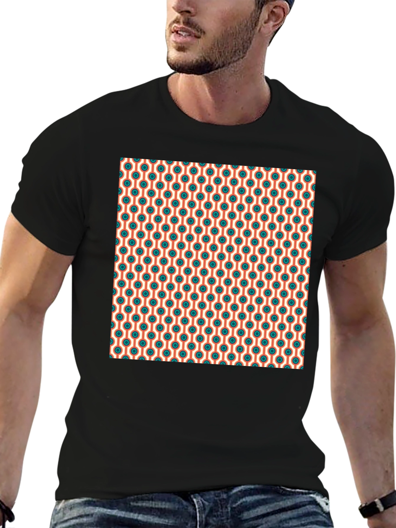 Retro Pattern Tee - Cool Graphic Print
