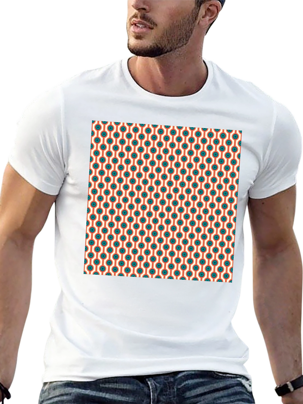 Retro Pattern Tee - Cool Graphic Print