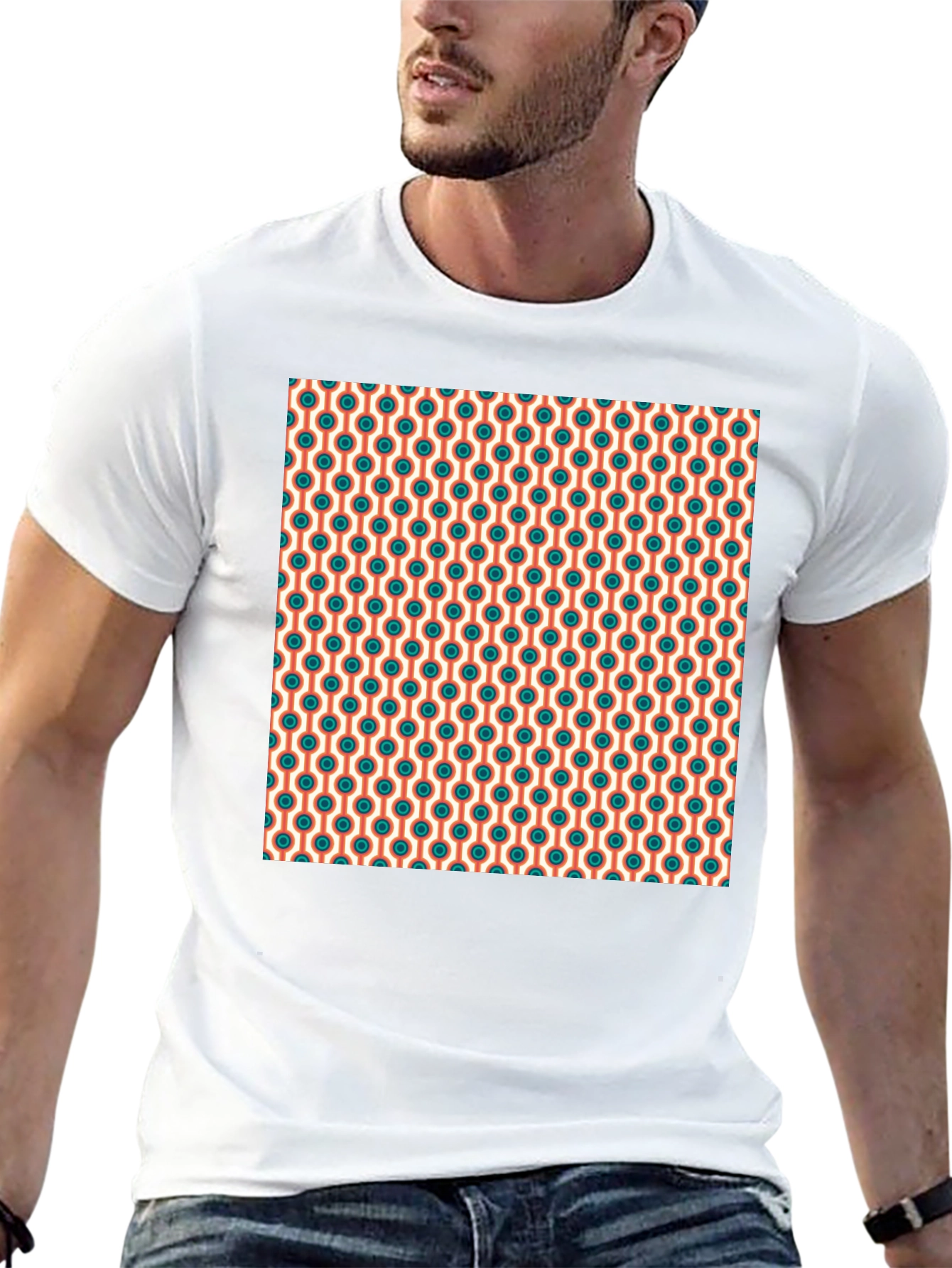 Retro Pattern Tee - Cool Graphic Print