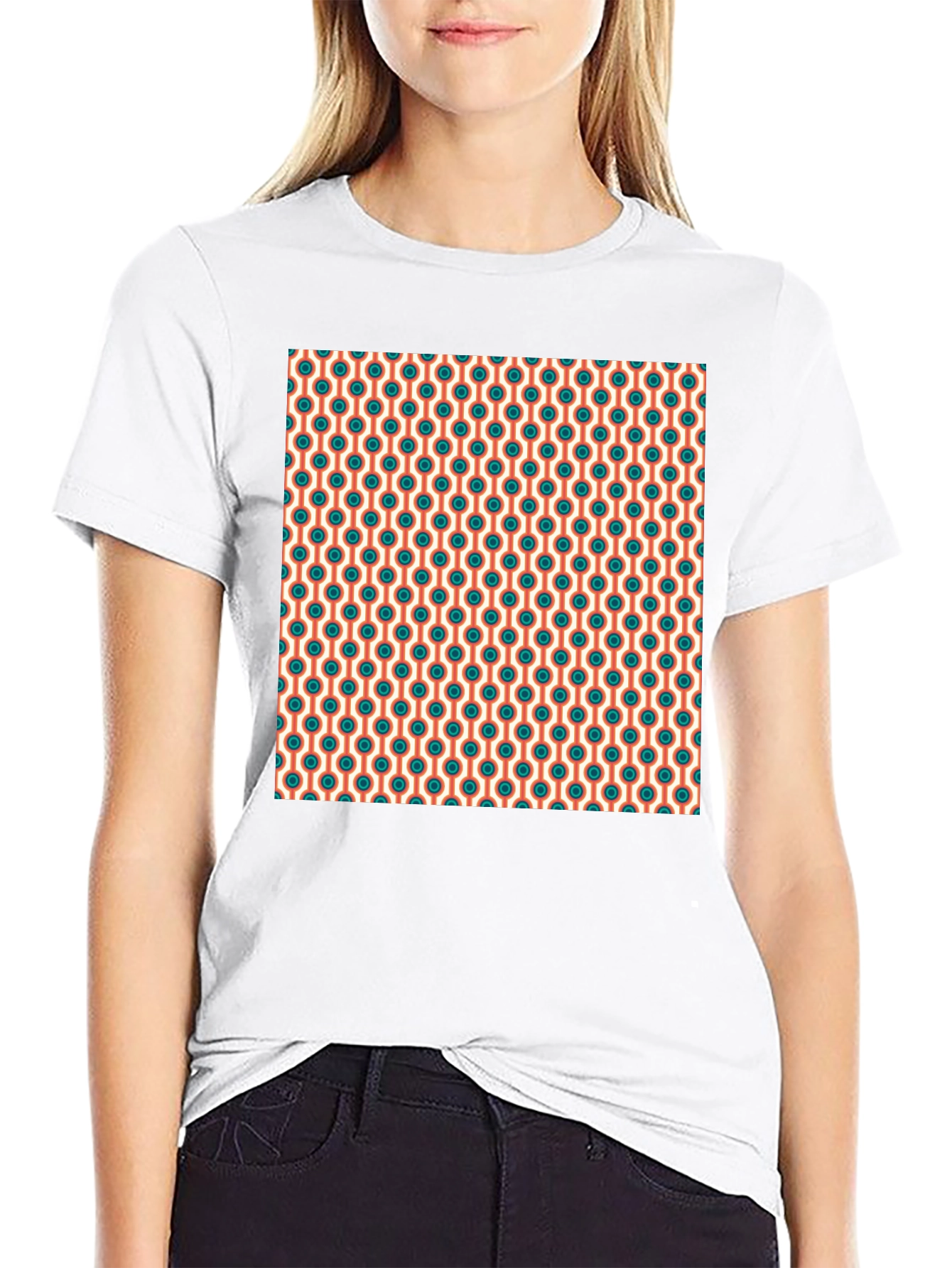 Retro Pattern Tee - Cool Graphic Print