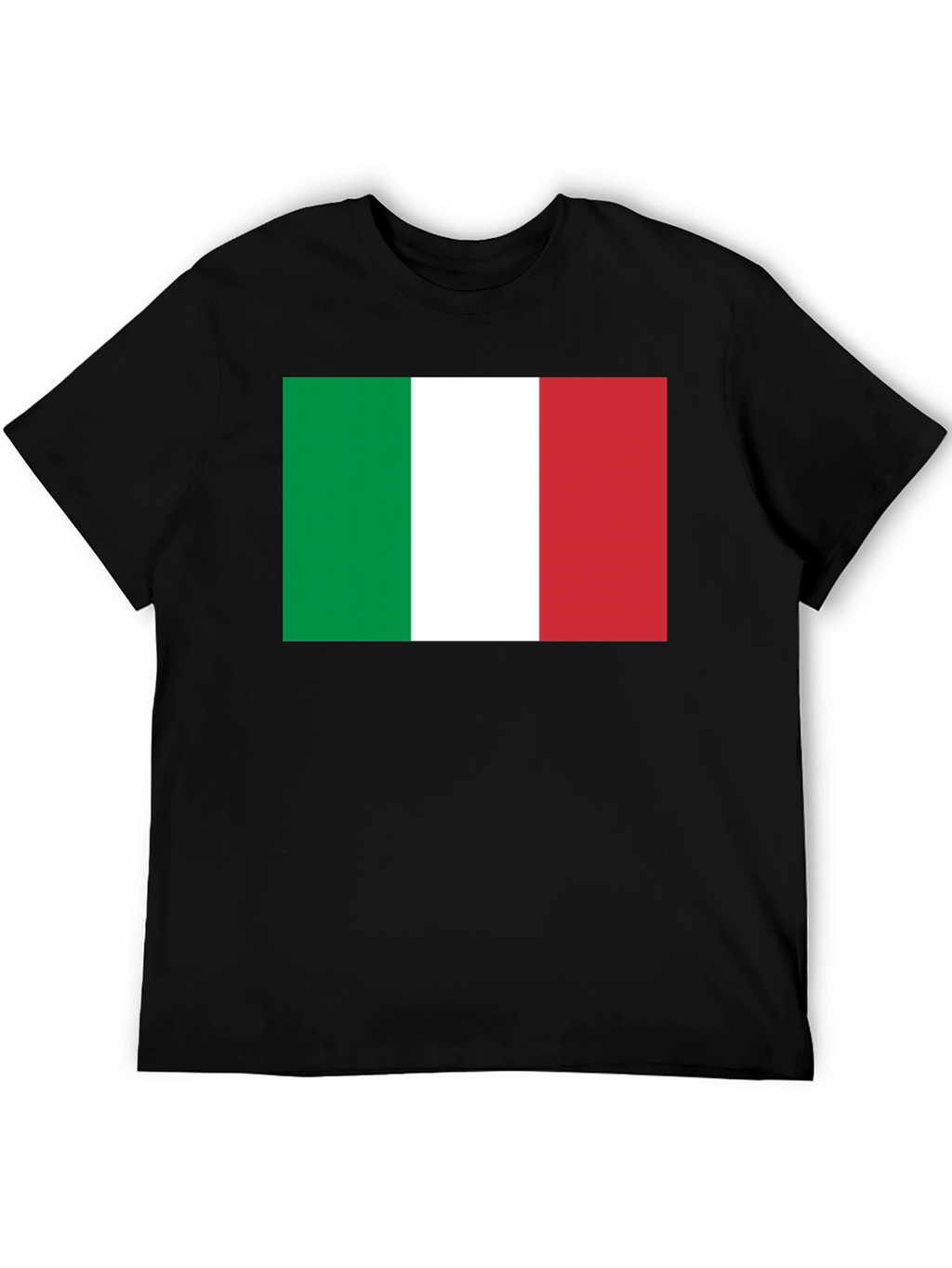 Italian Flag Graphic T-Shirt - Black
