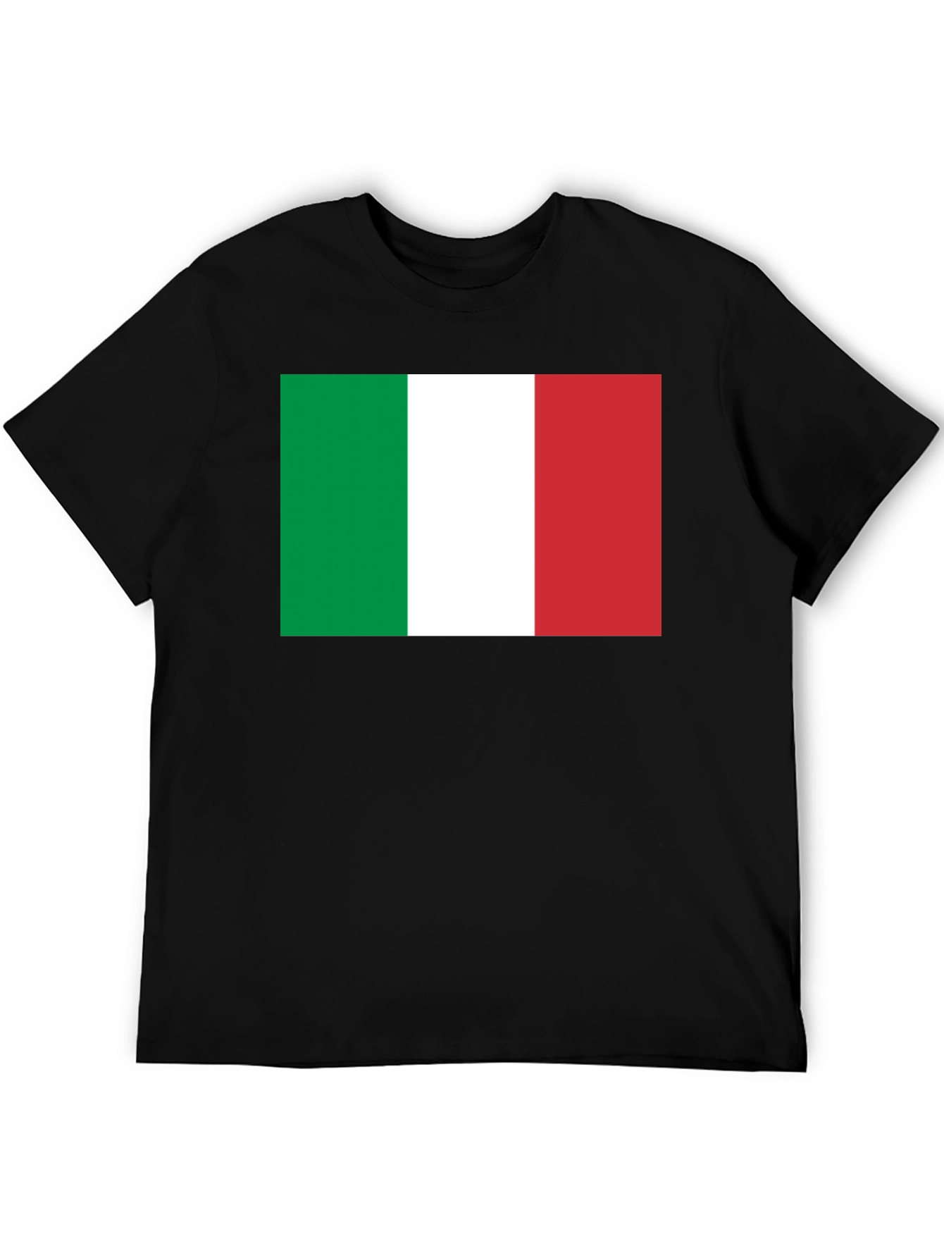 Italian Flag Graphic T-Shirt - Black