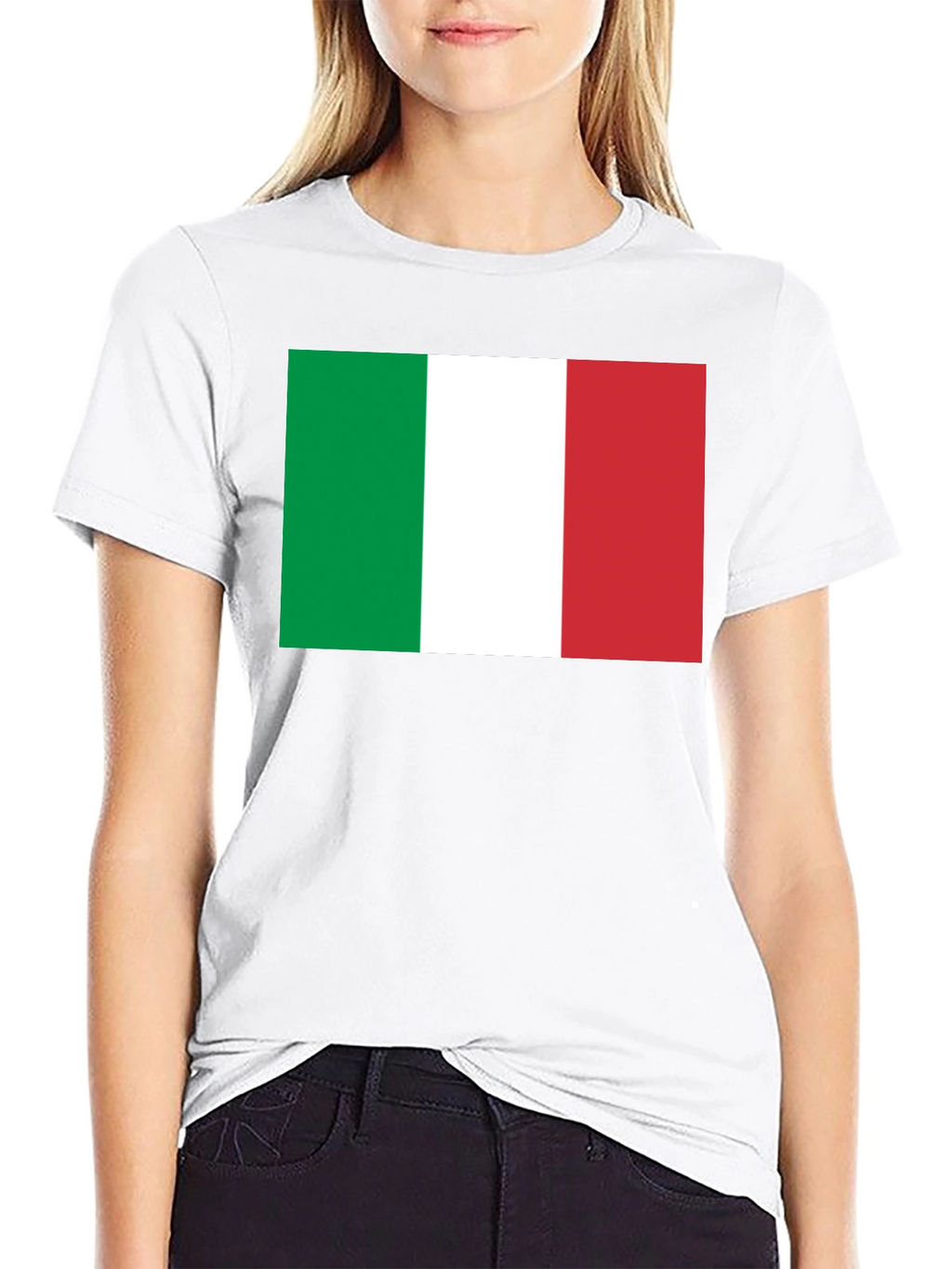 Italian Flag Graphic T-Shirt - Black