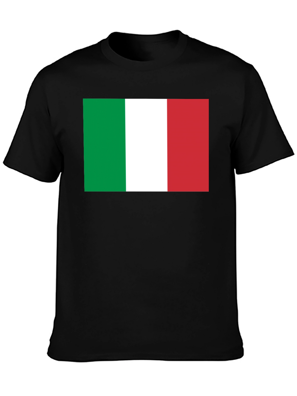 Italian Flag Graphic T-Shirt - Black