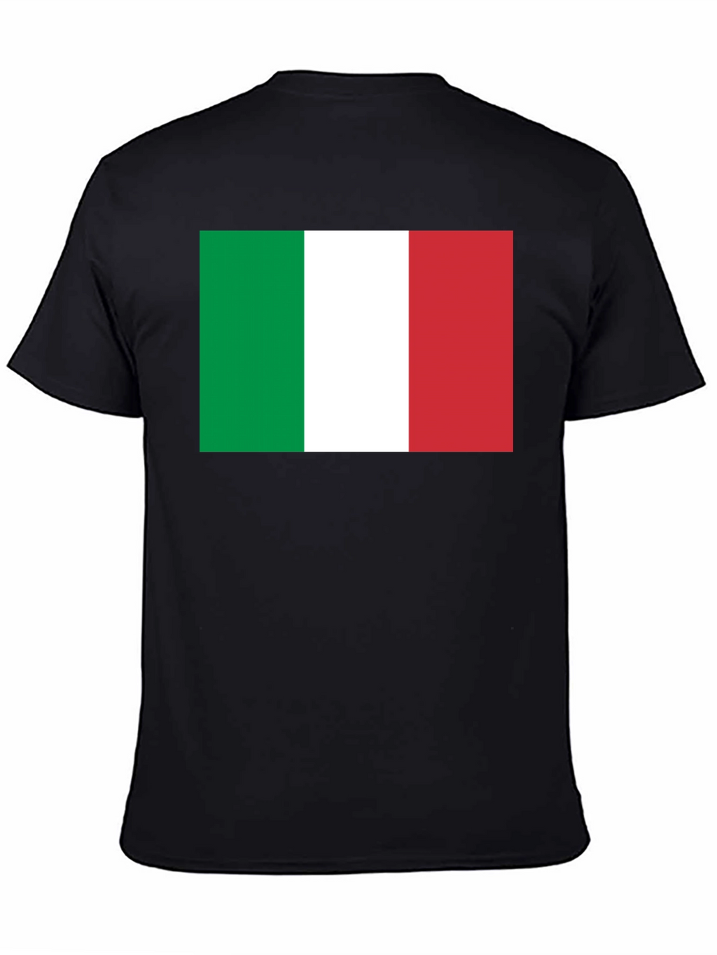 Italian Flag Graphic T-Shirt - Black