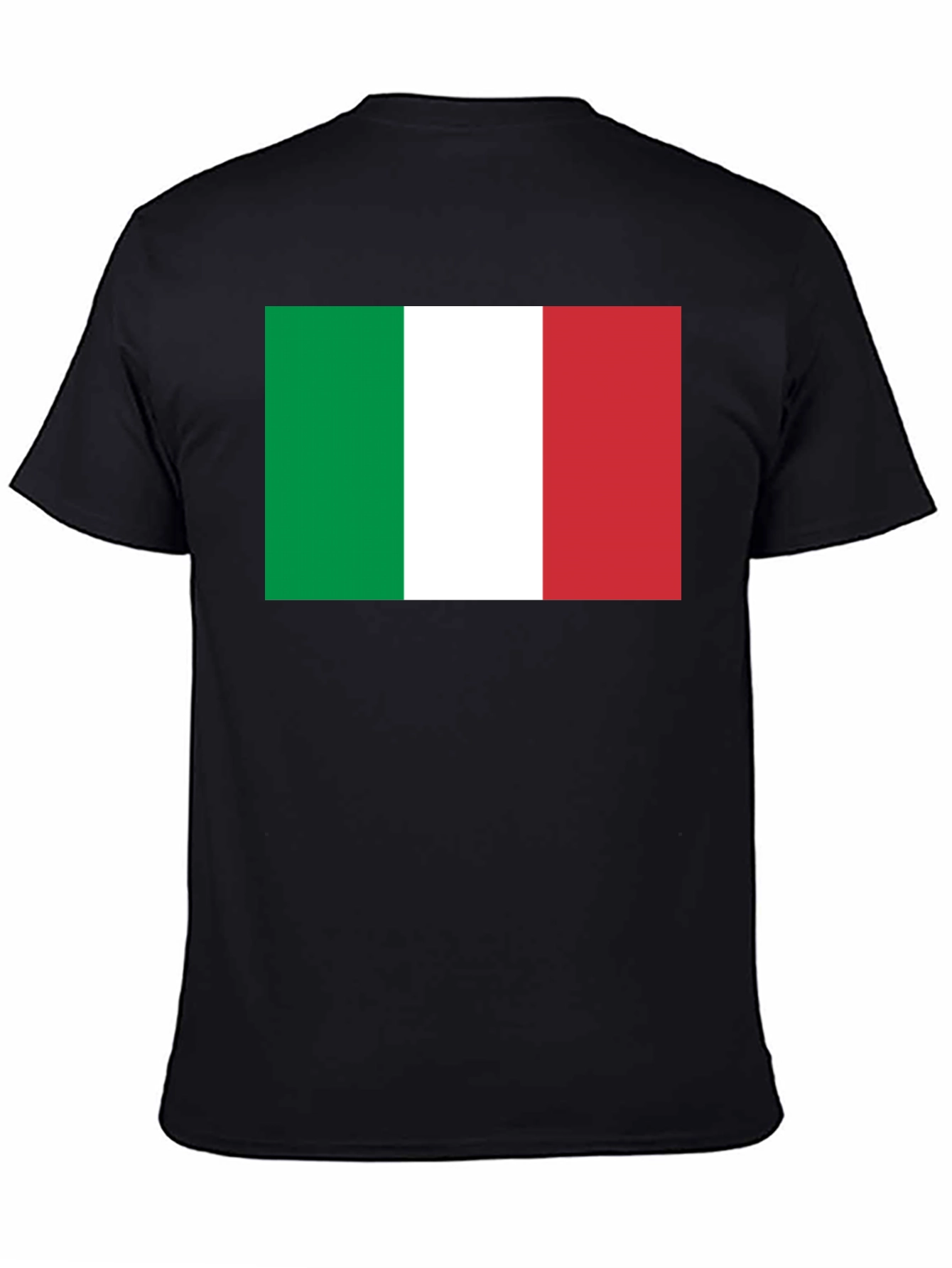 Italian Flag Graphic T-Shirt - Black