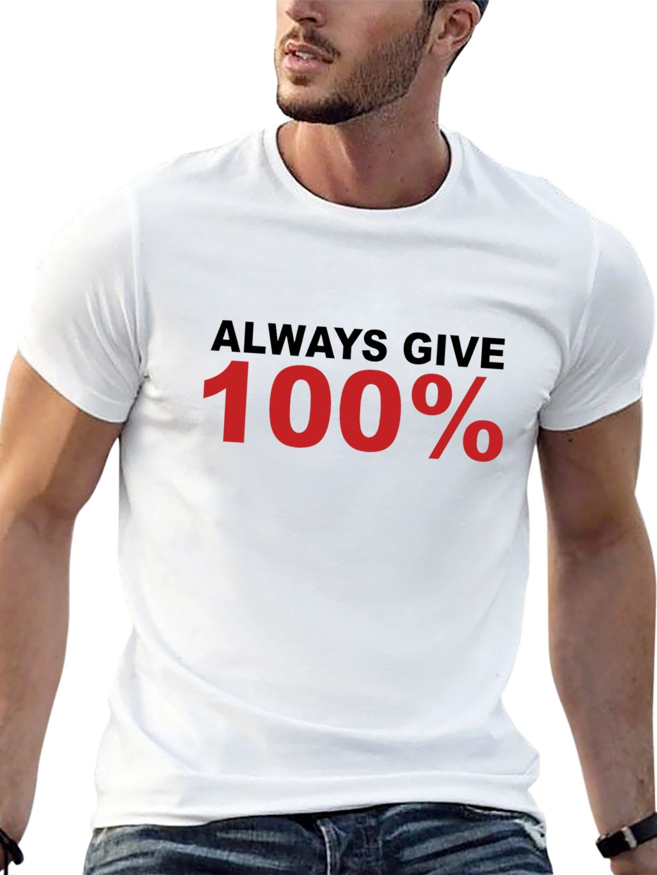 Always Give 100% Black T-Shirt