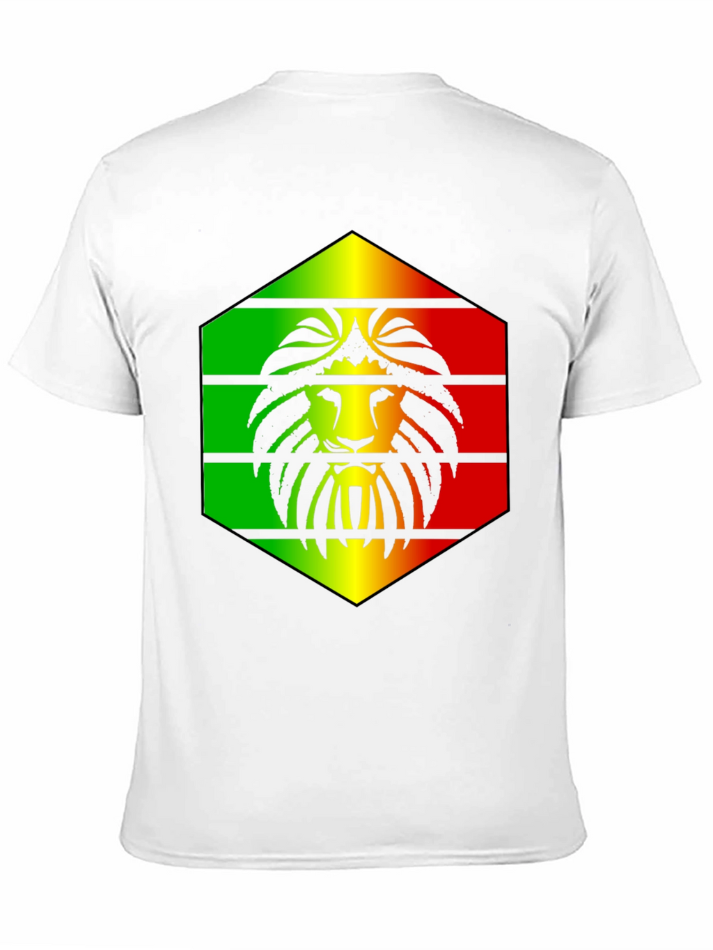 Rasta Lion Graphic Black T-Shirt