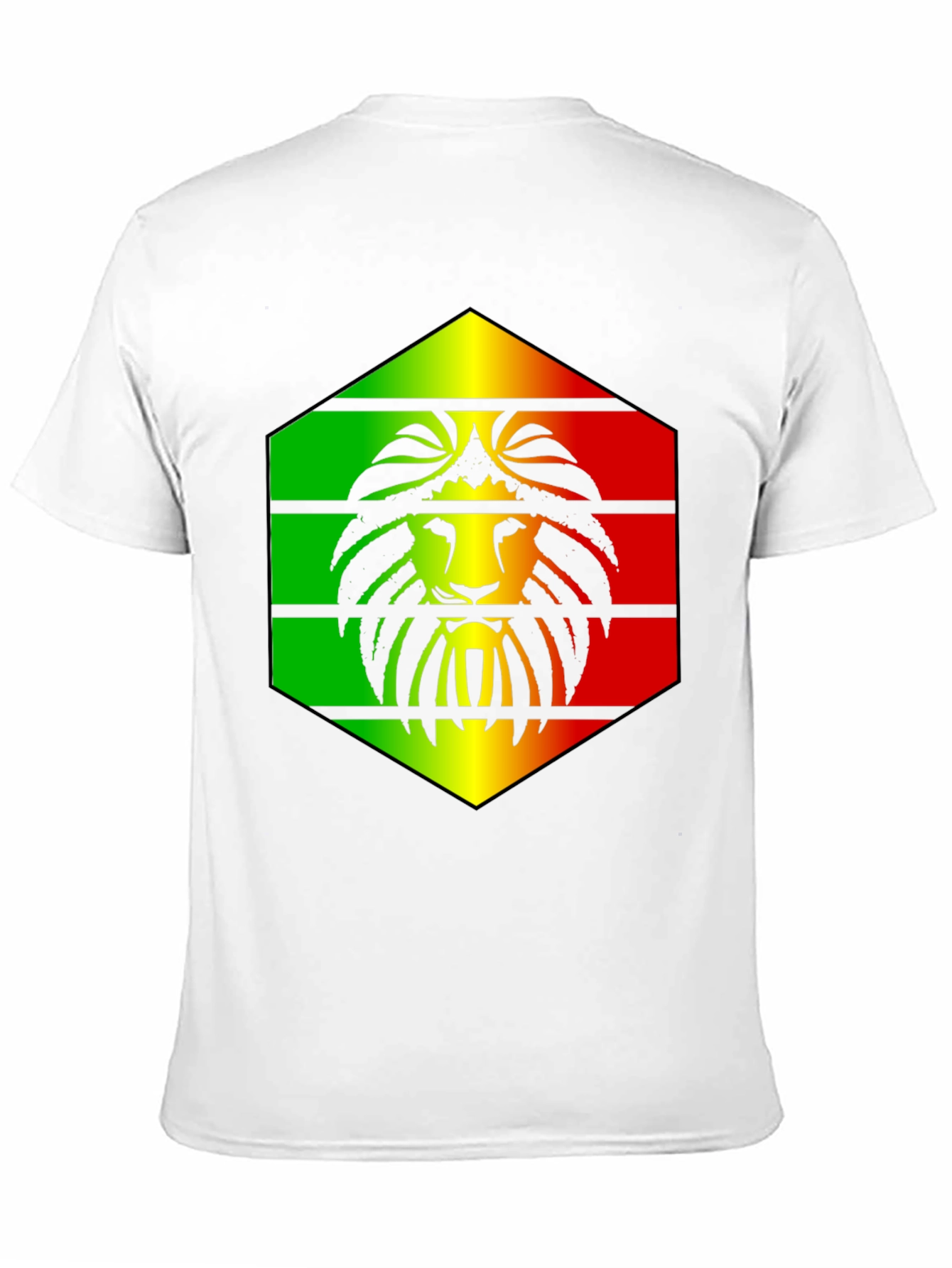 Rasta Lion Graphic Black T-Shirt