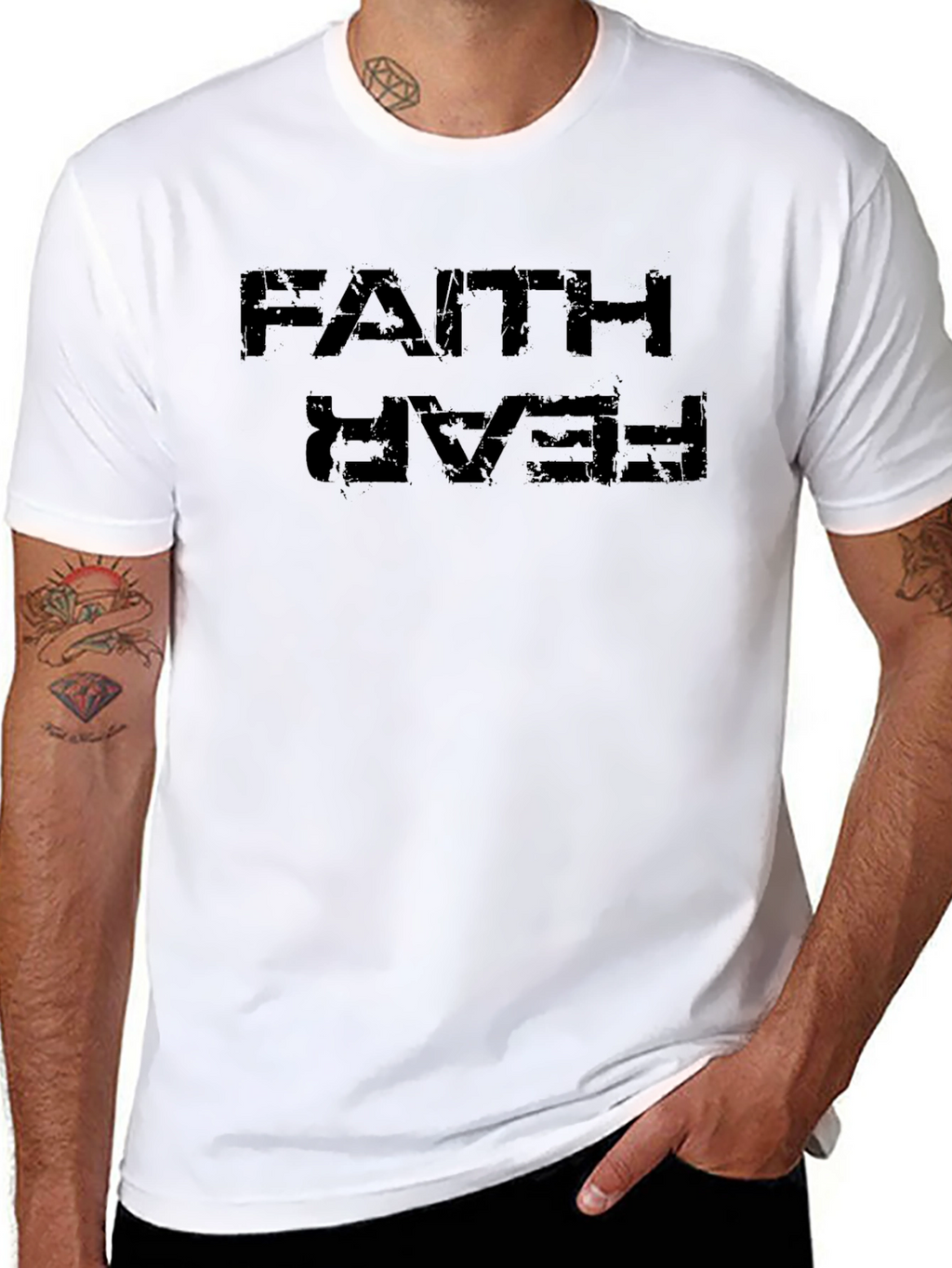 Faith Over Fear Graphic Tee - Mens