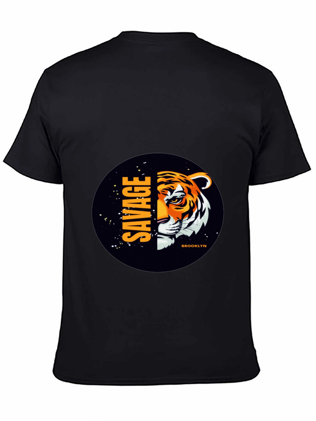 Savage Brooklyn Tiger Graphic Tee - Black