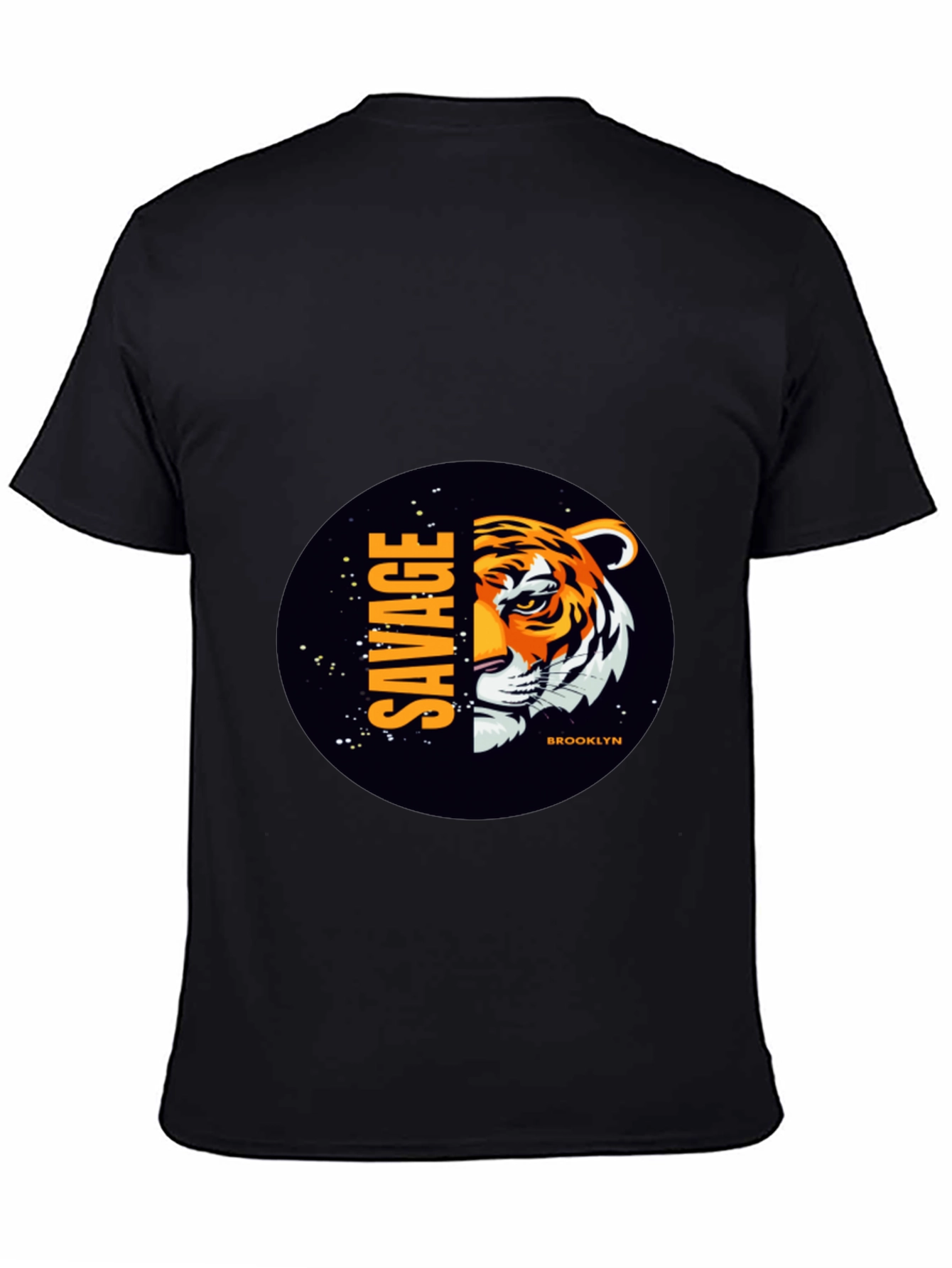 Savage Brooklyn Tiger Graphic Tee - Black