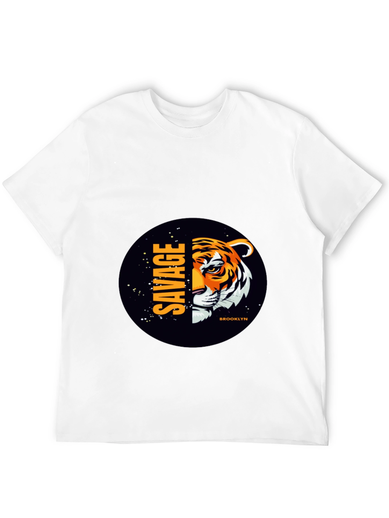Savage Brooklyn Tiger Graphic Tee - Black