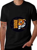Savage Brooklyn Tiger Graphic Tee - Black