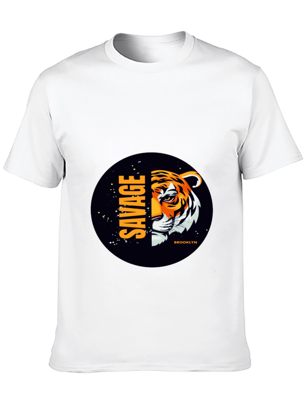 Savage Brooklyn Tiger Graphic Tee - Black