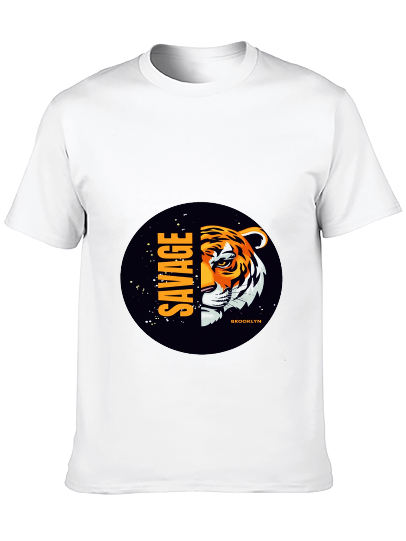 Savage Brooklyn Tiger Graphic Tee - Black