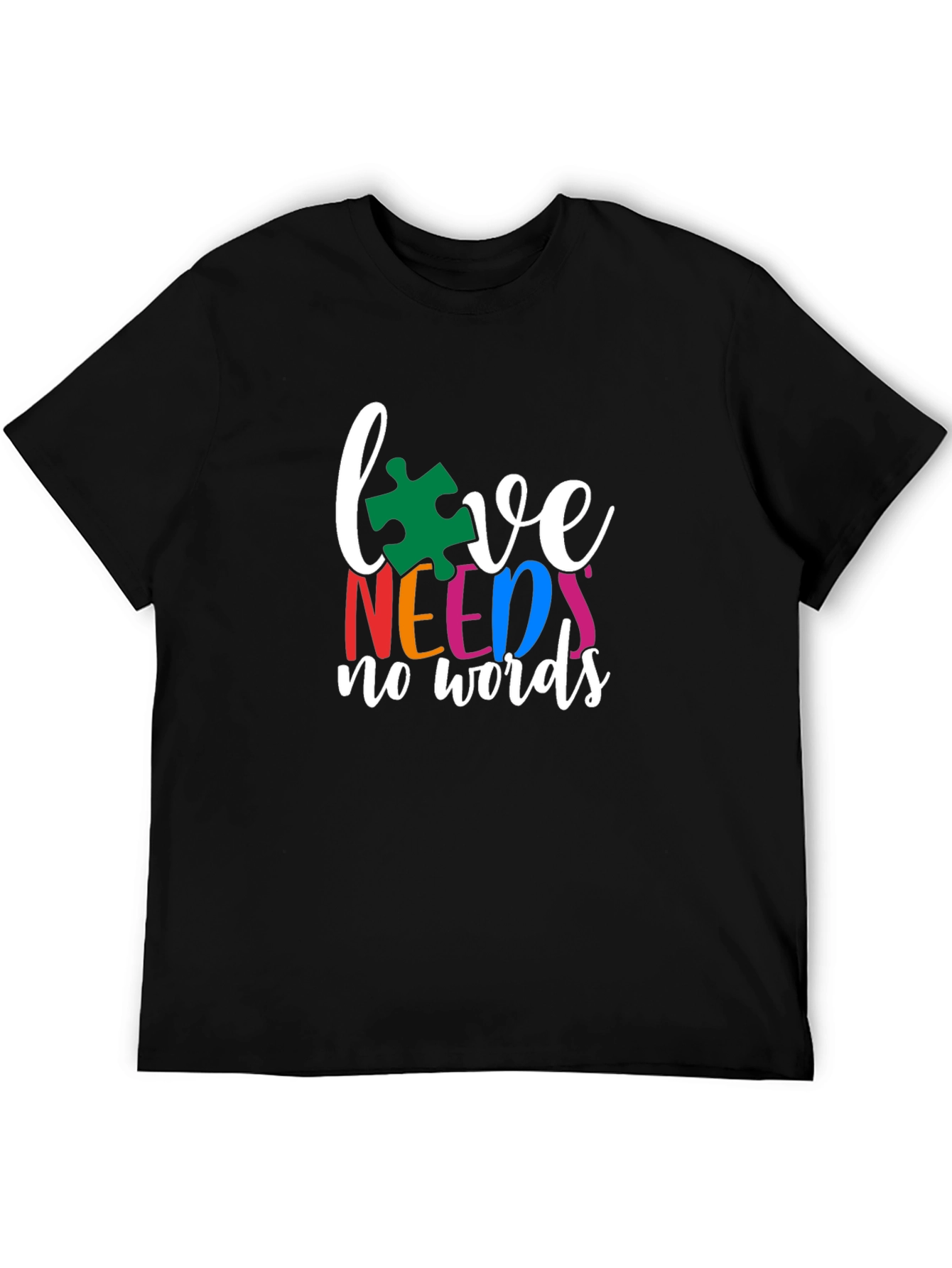 Love Needs No Words Autism Awareness T-Shirt
