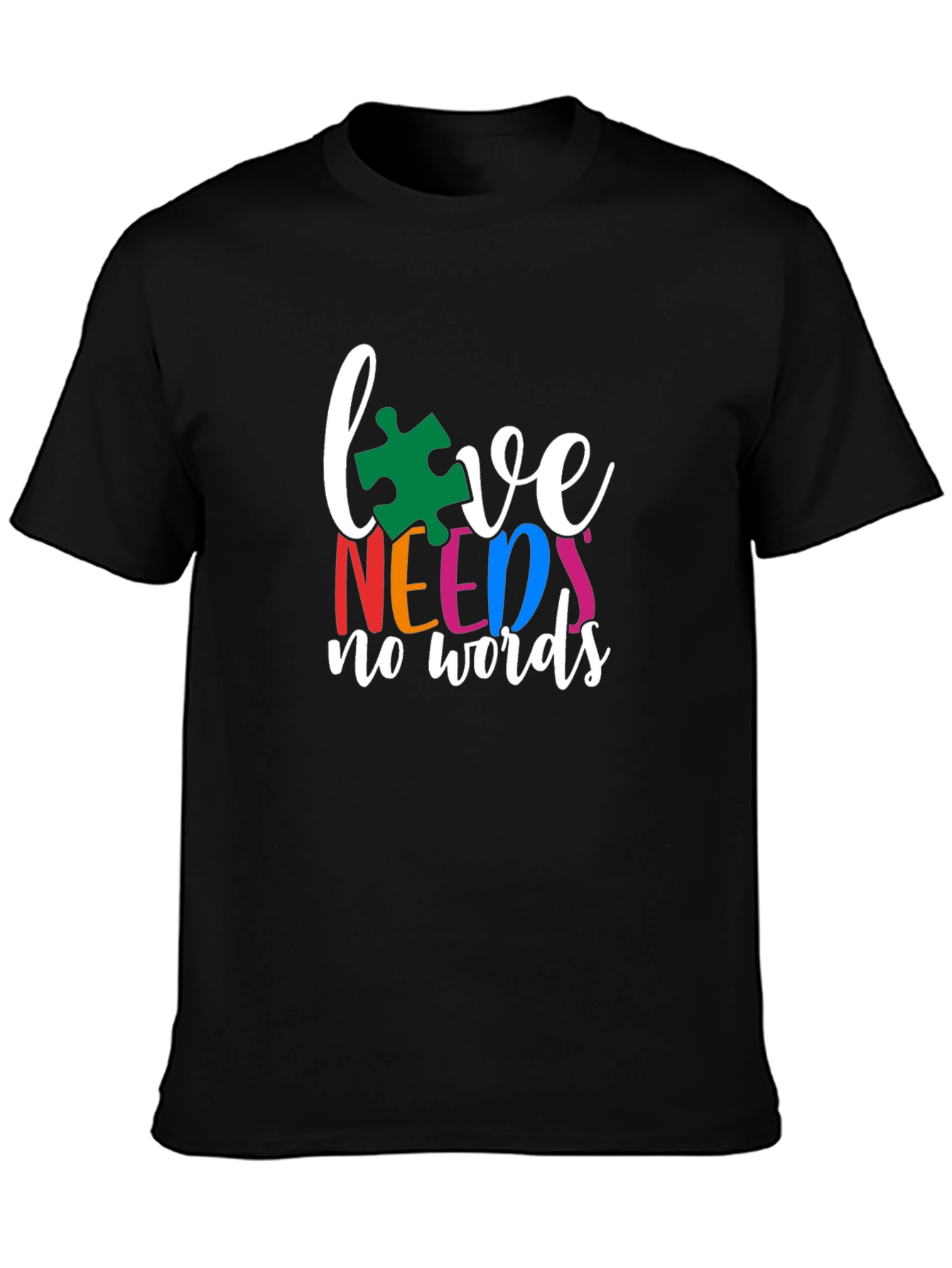 Love Needs No Words Autism Awareness T-Shirt