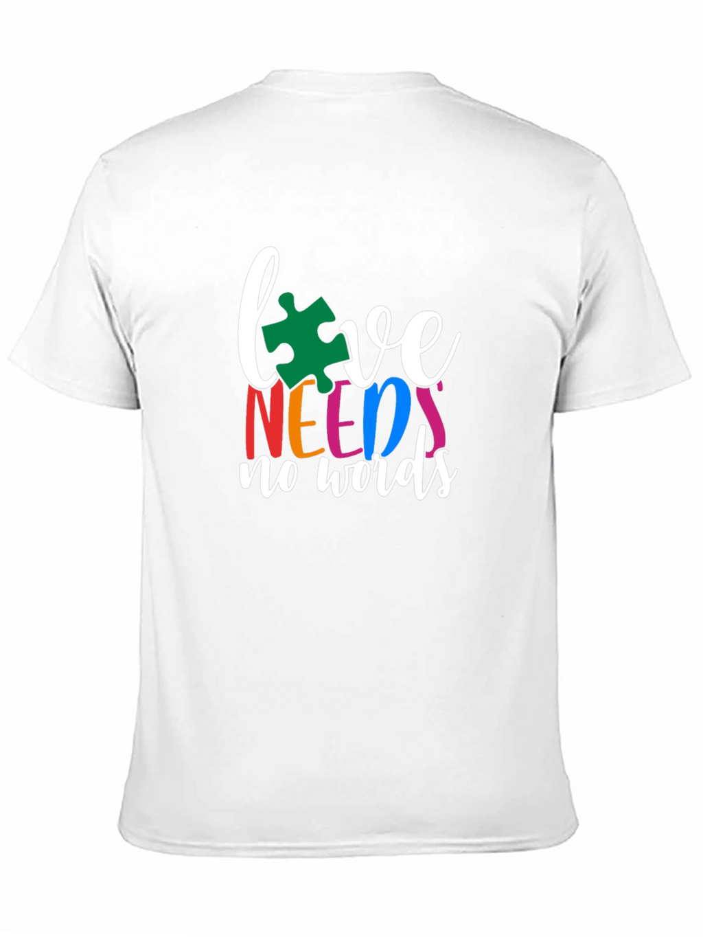 Love Needs No Words Autism Awareness T-Shirt