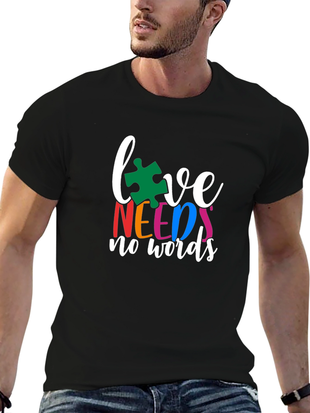 Love Needs No Words Autism Awareness T-Shirt
