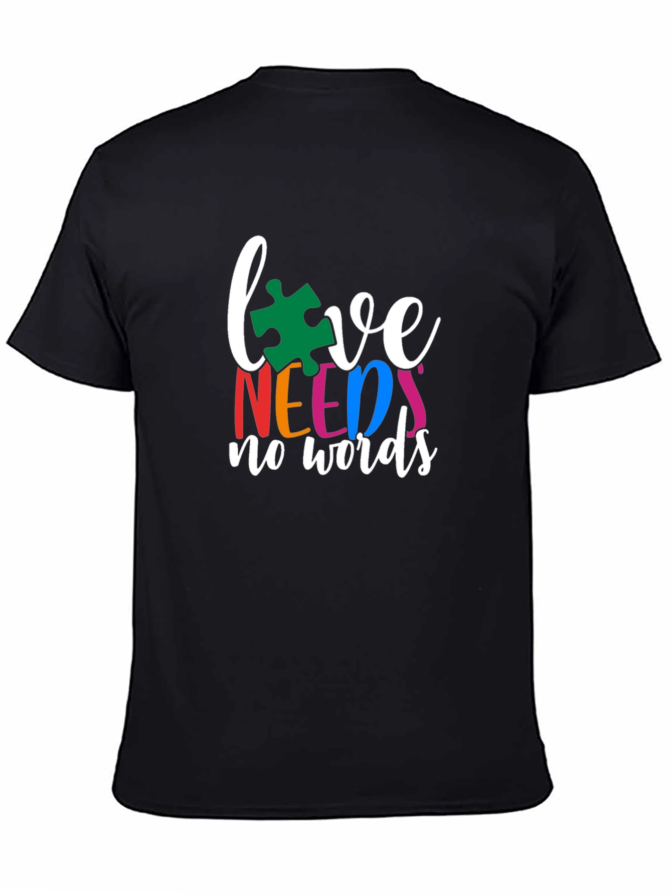 Love Needs No Words Autism Awareness T-Shirt