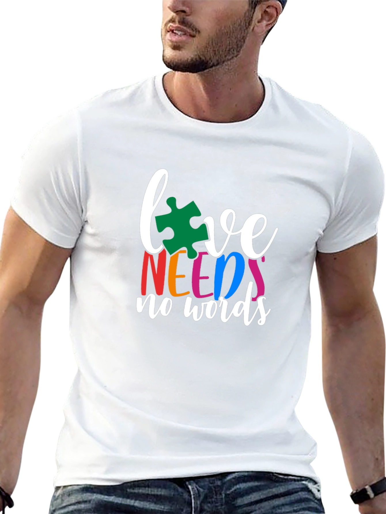Love Needs No Words Autism Awareness T-Shirt