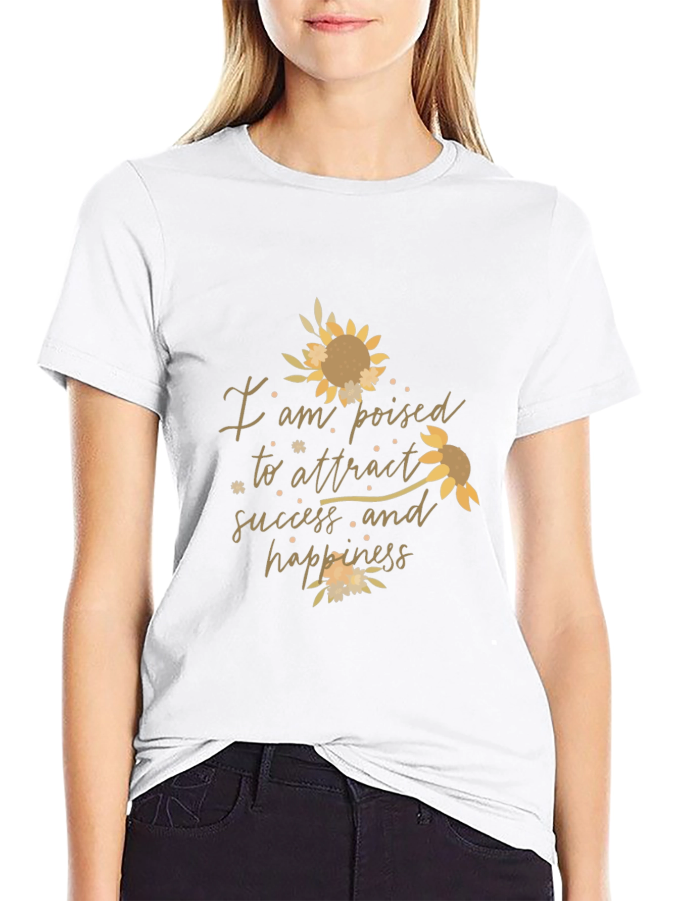 Poised for Success Graphic Tee - Black