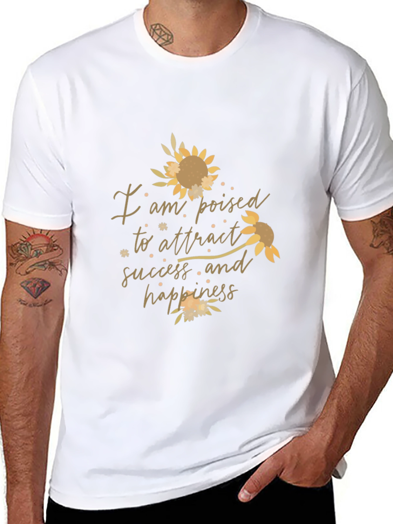 Poised for Success Graphic Tee - Black
