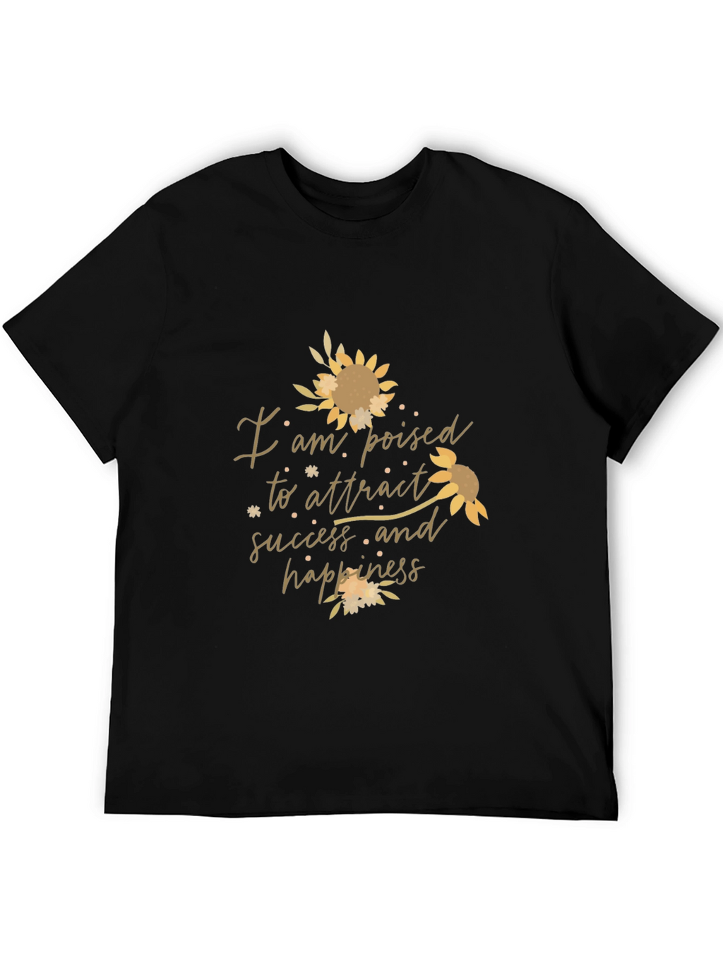Poised for Success Graphic Tee - Black