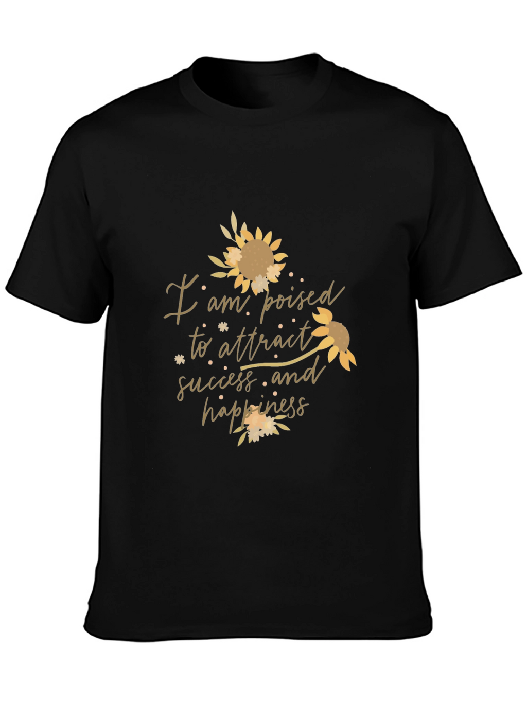 Poised for Success Graphic Tee - Black