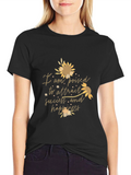 Poised for Success Graphic Tee - Black