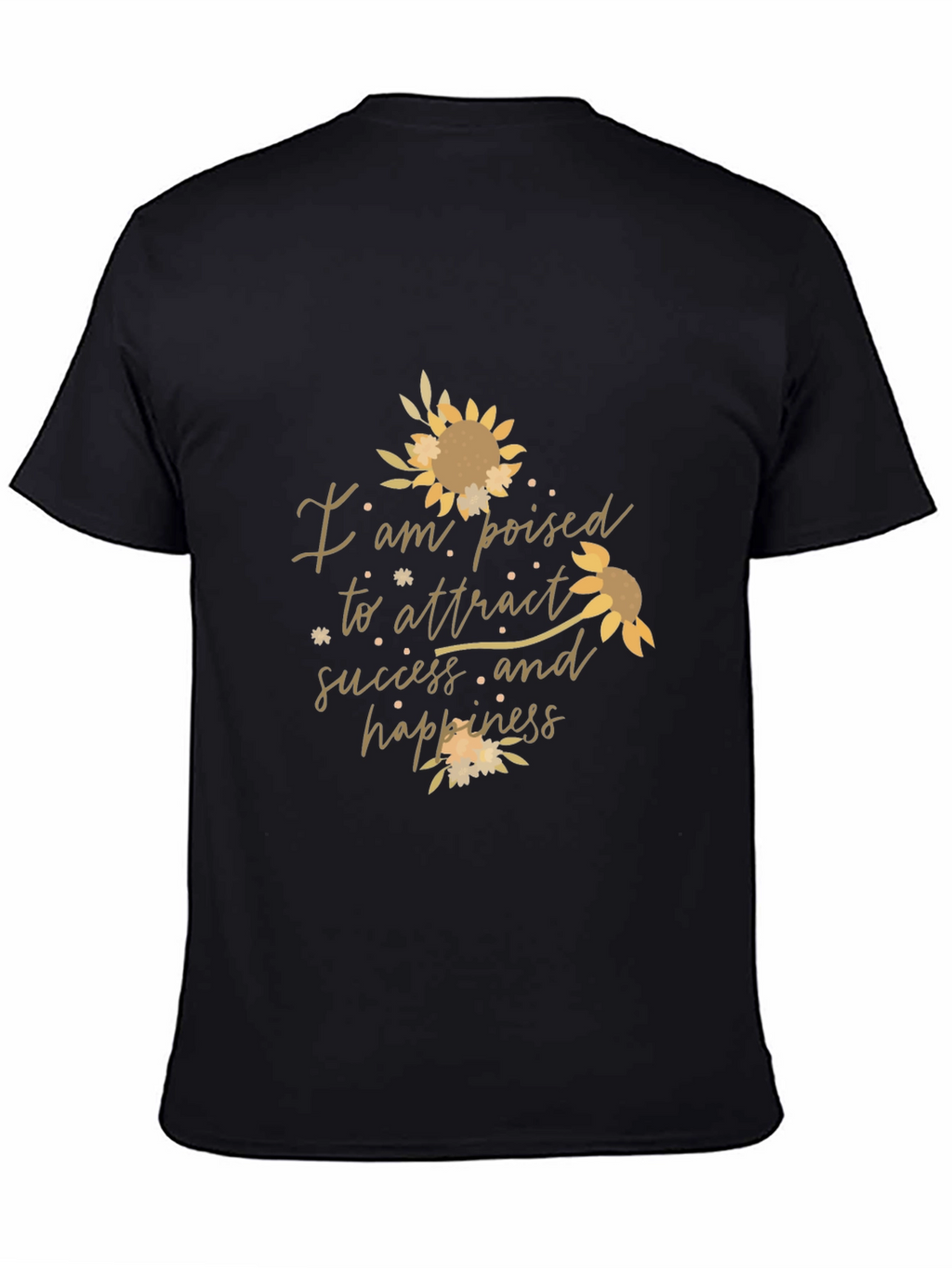 Poised for Success Graphic Tee - Black