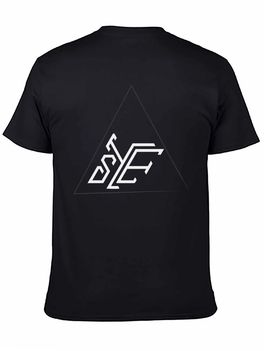 Modern Graphic Tee - Geometric Letter Print