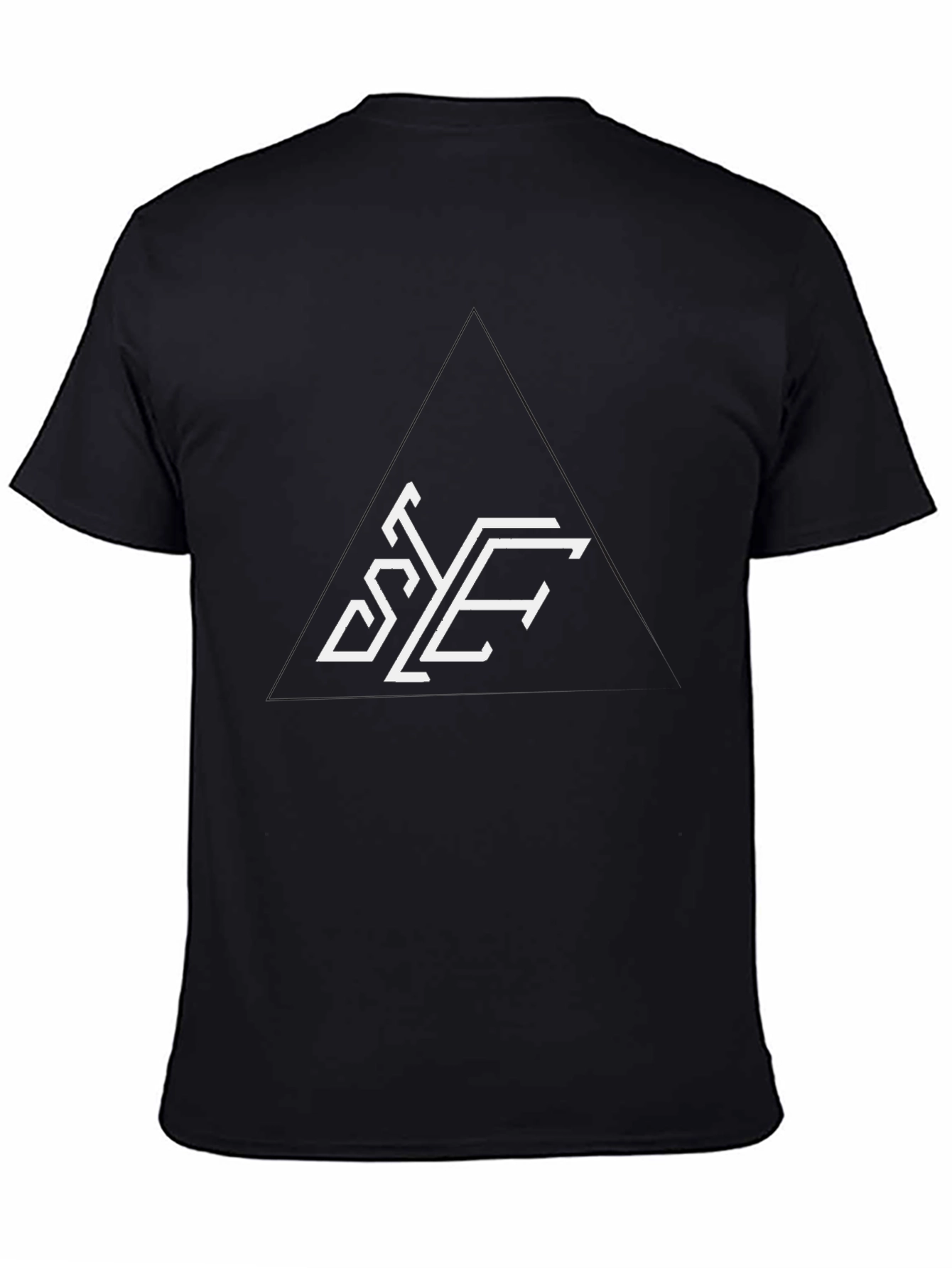 Modern Graphic Tee - Geometric Letter Print