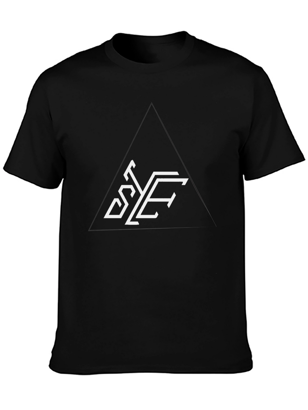 Modern Graphic Tee - Geometric Letter Print