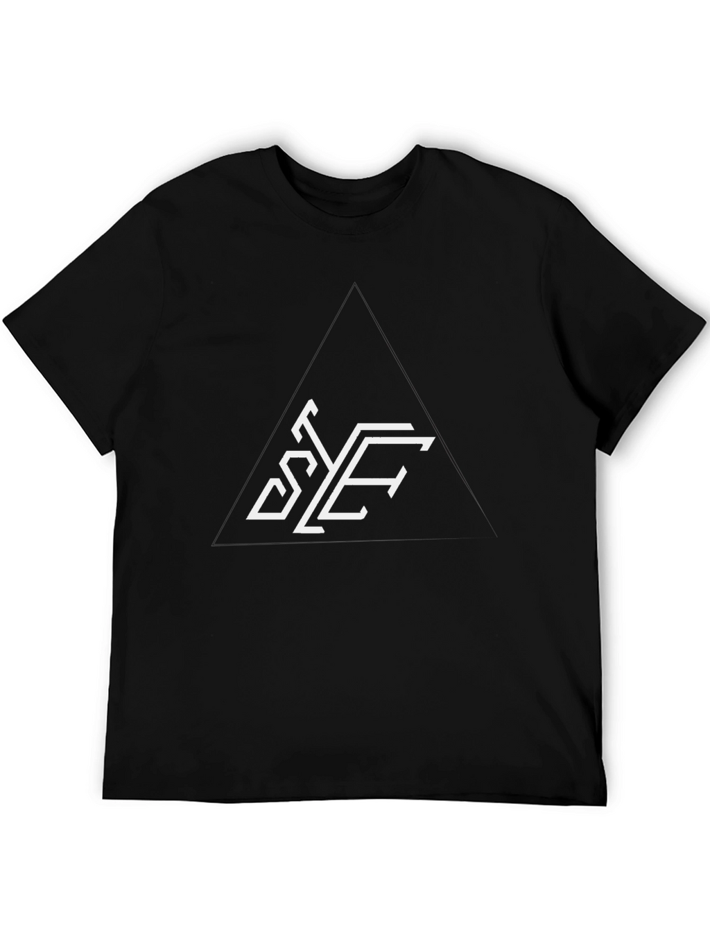 Modern Graphic Tee - Geometric Letter Print