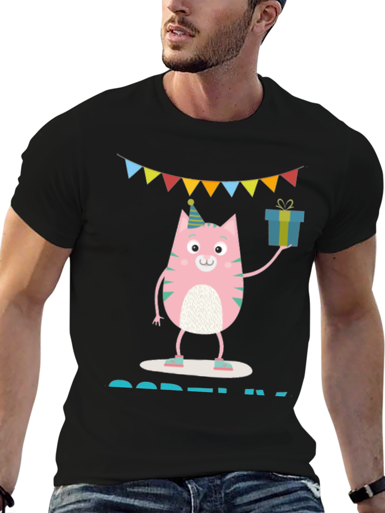 Cute Birthday Cat T-Shirt
