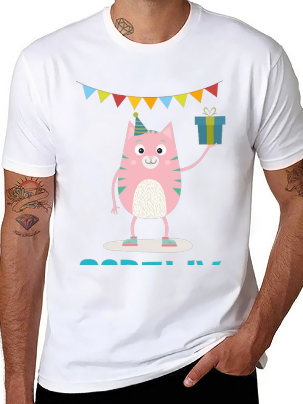 Cute Birthday Cat T-Shirt