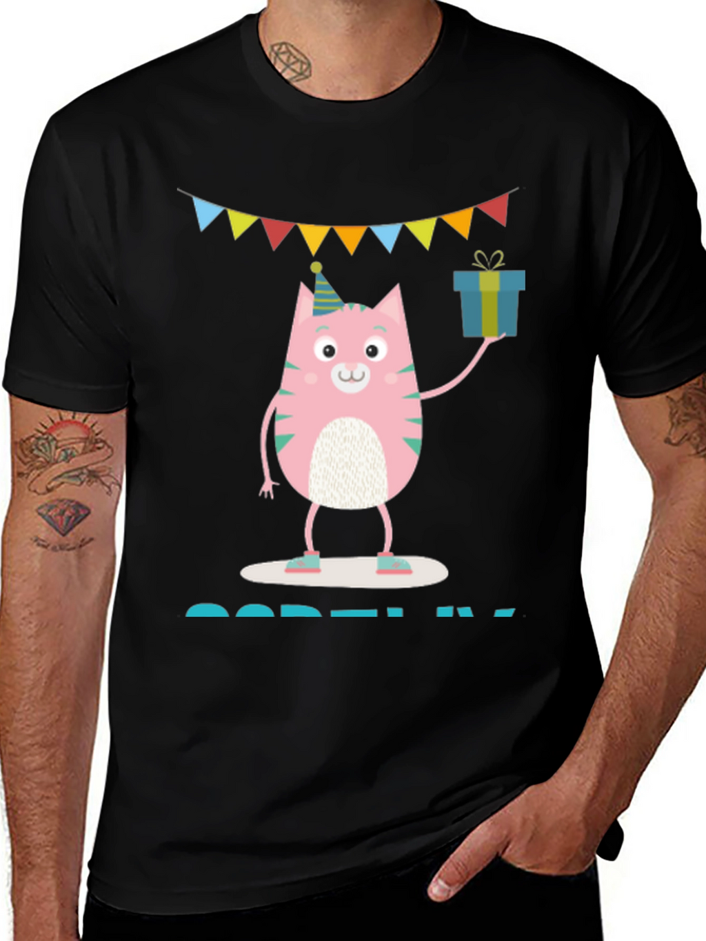 Cute Birthday Cat T-Shirt