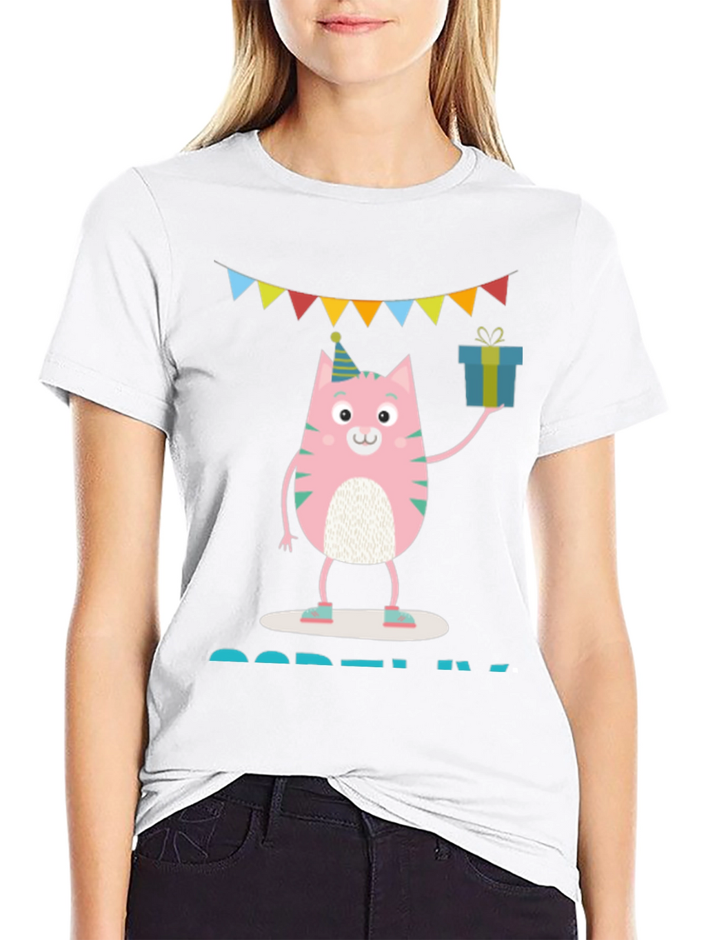 Cute Birthday Cat T-Shirt